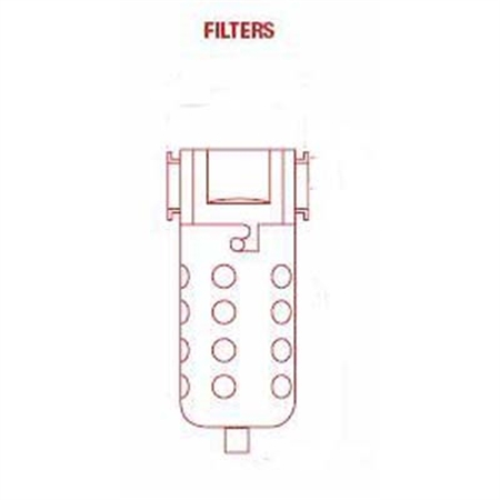 MILTON INDUSTRIES 1/4" Coalescing Filter Metal B 1035